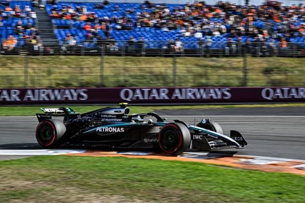 30th August 2025; Circuit Zandvoort, Zandvoort, North Holland, Netherlands; Formula 1 Heineken Dutch Grand Prix 2025 ; Qualification Day; Kimi Antonelli (ITA) in the F1 W16 of Mercedes-AMG Petronas F1 Team during free practice  GodfreyxPitt