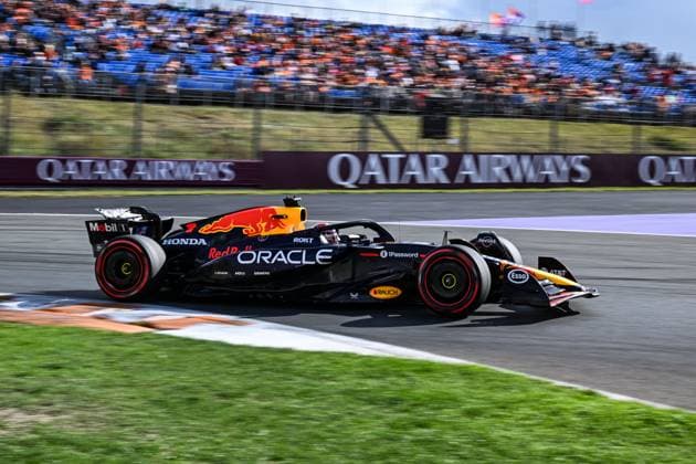 30th August 2025; Circuit Zandvoort, Zandvoort, North Holland, Netherlands; Formula 1 Heineken Dutch Grand Prix 2025 ; Qualification Day; Max Verstappen (NED) in the RB21 of Oracle Red Bull Racing during free practice  GodfreyxPitt