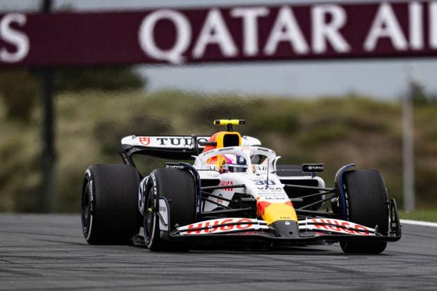 30th August 2025; Circuit Zandvoort, Zandvoort, North Holland, Netherlands; Formula 1 Heineken Dutch Grand Prix 2025 ; Qualification Day; Liam Lawson (NZL) in the VCARB 02 of Visa Cash App Racing Bulls F1 Team during free practice  GodfreyxPitt