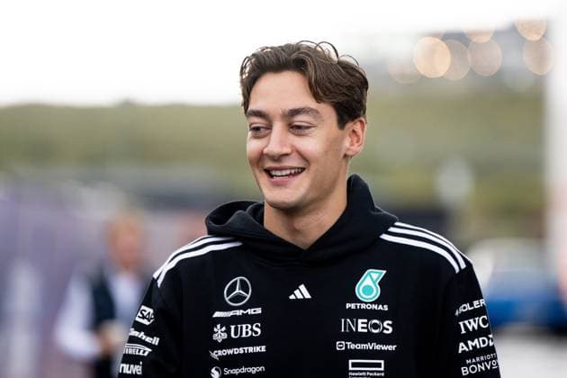 George Russell Mercedes AMG Petronas F1 Team, Great Britain, 63 , NED, Formula 1 World Championship, Heineken Grand Prix of the Netherlands, Circuit Zandvoort, 3 Free Practice, 2025 season, 30 08 2025 NED, Formula 1 World Championship, Heineken Grand Prix of the Netherlands, Circuit Zandvoort, 3 Free Practice, 2025 season, 30 08 2025 Zandvoort Copyright: xEibner-Pressefoto Memmlerx EP_MMR