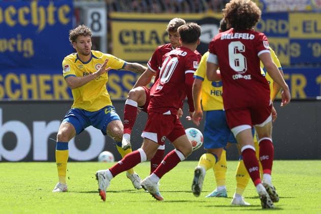 Braunschweig vs Bielefeld, 2 BL Braunschweig, 30 08 2025, FOOTBALL Eintracht Braunschweig vs Arminia Bielefeld, 2 BL, Season 2025 26 Kevin Ehlers Eintracht Braunschweig Braunschweig