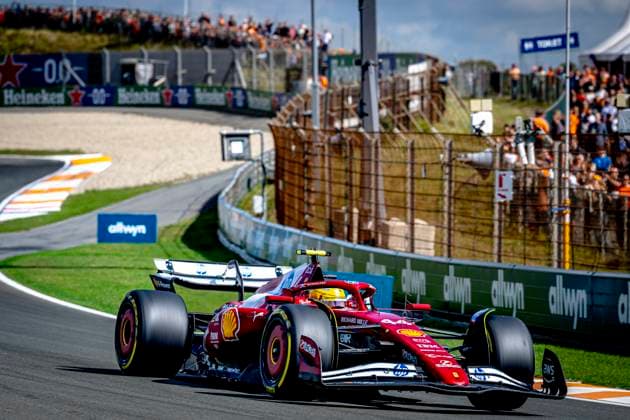 Formule 1 driver Lewis Hamilton of Ferrari during the match Formula 1 Zandvoort saturday 2025, free practice and qualification at the Formula 1 circuit Zandvoort for the Formula One Zandvoort saterday season 2025 2026 in ZANDVOORT, Netherlands on 30 august 2025, photo by Marcel van Dorst EYE4images DeFodi Images