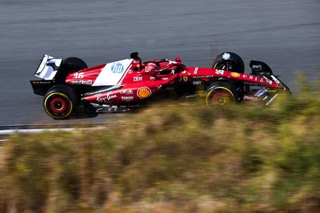 F1 - DUTCH GRAND PRIX 2025 16 LECLERC Charles (mco), Scuderia Ferrari SF-25, action during the 2025 Formula 1 Heineken Dutch Grand Prix, 15th round of the 2025 FIA Formula One World Championship, WM, Weltmeisterschaft from August 29 to 31, 2025 on the Zandvoort Circuit, in Zandvoort, Netherlands - ZandvoortNetherlands  Copyright: xEricxAlonsox