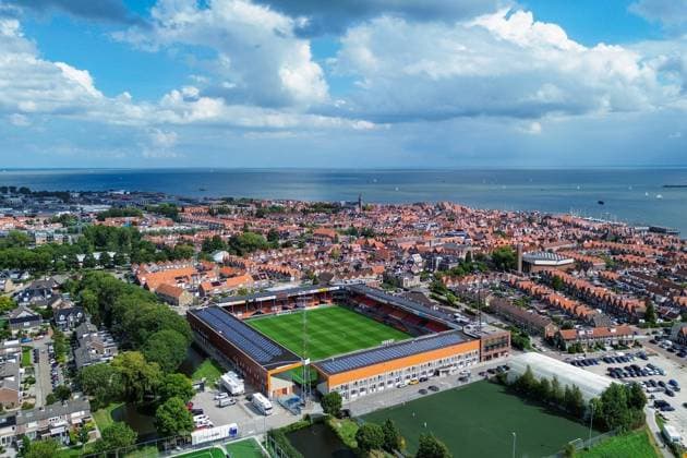 Eredivisie: FC Volendam v AFC Ajax Amsterdam Volendam - General overview outside kras stadion during the fourth round of the 2025 2026 Eredivisie season. The match is set between FC Volendam and AFC Ajax Amsterdam at Kras Stadion on 30 August 2025 in Volendam, The Netherlands. (VK Sportphoto Raymond Smit) Copyright: xRaymondxSmitx