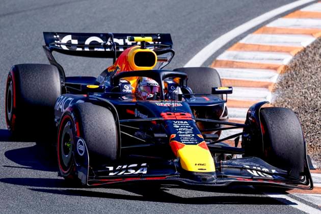 Yuki Tsunoda of Japan and Oracle Red Bull Racing competing in the Qualification of the Formula 1 Heineken Dutch Grand Prix 2025 on Day 2 at Circuit Zandvoort on August 30, 2025 in Zandvoort, Netherlands Photo by Marcel ter Bals DeFodi Images