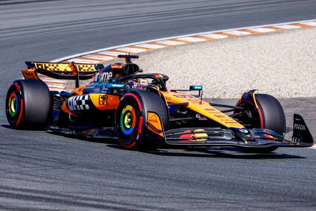 Oscar Piastri of Australia and McLaren F1 Team competing in the Qualification of the Formula 1 Heineken Dutch Grand Prix 2025 on Day 2 at Circuit Zandvoort on August 30, 2025 in Zandvoort, Netherlands Photo by Marcel ter Bals DeFodi Images
