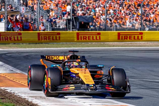 Oscar Piastri of Australia and McLaren F1 Team competing in the Qualification of the Formula 1 Heineken Dutch Grand Prix 2025 on Day 2 at Circuit Zandvoort on August 30, 2025 in Zandvoort, Netherlands Photo by Marcel ter Bals DeFodi Images