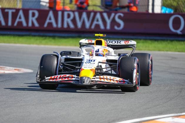 2025-08-30 F1 - Heineken Dutch GP - Formula 1 Qualifying Session ZANDVOORT, NETHERLANDS - AUGUST 30: Liam Lawson of Racing Bulls competing in the Formula 1 Qualifying Session during F1 - Heineken Dutch GP on August 30, 2025 in Zandvoort, Netherlands. Zandvoort Netherlands Content not available for redistribution in The Netherlands directly or indirectly through any third parties. Copyright: xAndrexWeeningx