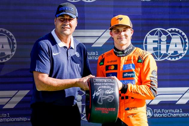 Formula 1, GP Netherlands in Zandvoort, Oscar Piastri on pole position