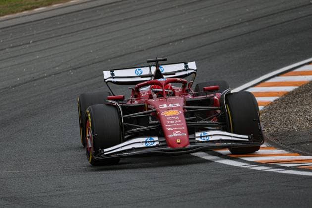 MOTORI - Formula 1 - Heineken Dutch Grand Prix 2025 Charles Leclerc (MON) - Scuderia Ferrari - Ferrari SF-25 - Ferrari during Friday, day2, of Formula 1 Heineken Dutch Grand Prix 2025, Zandvoort, The Nederlands, from Aug 28th to 31th - Round 15 of 24 of 2025 F1 World Championship, WM, Weltmeisterschaft Netherlands Netherlands  Copyright: xIPAxSport ABACAx