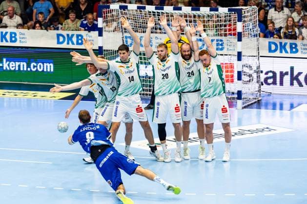 30 08 2025, GER, Handball, Men, Season 25 26, Daikin 1 Bl, 1 Matchday ThSV Eisenach SC DHfK Leipzig Max Beneke 99817 Eisenach Werner Assmann Halle Am Sportp Thueringen Germany