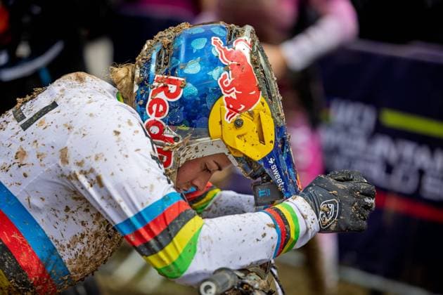COUPE DU MONDE DE VTT AUX GETS PHOTOPQR LE DAUPHINE Grégory YETCHMENIZA ; Les Gets ; 30 08 2025 ; Les Gets (Haute-Savoie), 30 août. Les Gets accueillent une étape de coupe du monde de VTT. sur notre photo : Valentina Höll. Grégory Yetchmeniza Le Dauphiné Libéré - France, Haute-Savoie August 30, 2025 Les Gets hosts a Mountain Bike World Cup stage Les Gets Haute-Savoie Rhône-Alpes France  Copyright: xPHOTOPQR LExDAUPHINE MAXPPPxGrégoryxYETCHMENIZAx 20250830JDL3175 20250830JDL3175