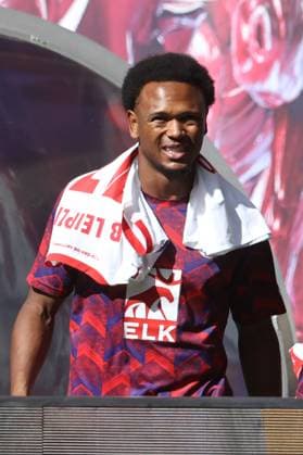 Lois Openda (RB Leipzig,11) - 1. Fussball Bundesliga Saison 2025-2026 Punktspiel RB Leipzig vs. 1. FC Heidenheim in der Red Bull Arena in Leipzig - Fussball,Deutschland,Mann,Männer,30.08.2025 *** Lois Openda RB Leipzig,11 1 Soccer Bundesliga Season 2025 2026 Point Match RB Leipzig vs 1 FC Heidenheim at the Red Bull Arena in Leipzig Soccer,Germany,Man,Men,30 08 2025