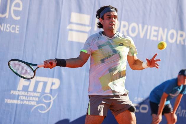 Juan Bautista Torres (ARG) during ATP, Tennis Herren Como Lake Challenger 2025, International Tennis match in Como, Italy, August 29 2025  Copyright: xRobertaxCorradin IPAxSportx xipa-agency.netx xx IPA_63673698 IPA_Agency_IPA63673698