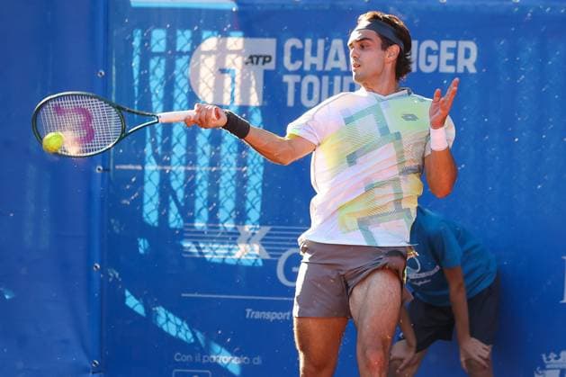 Juan Bautista Torres (ARG) during ATP, Tennis Herren Como Lake Challenger 2025, International Tennis match in Como, Italy, August 29 2025  Copyright: xRobertaxCorradin IPAxSportx xipa-agency.netx xx IPA_63673714 IPA_Agency_IPA63673714