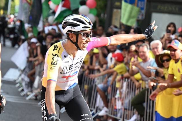30-08-2025 Vuelta A Espana; Tappa 08 Monzon Templario - Zaragoza; 2025, Ineos Grenadiers; Bernal Gomez, Arley; Zaragoza; 