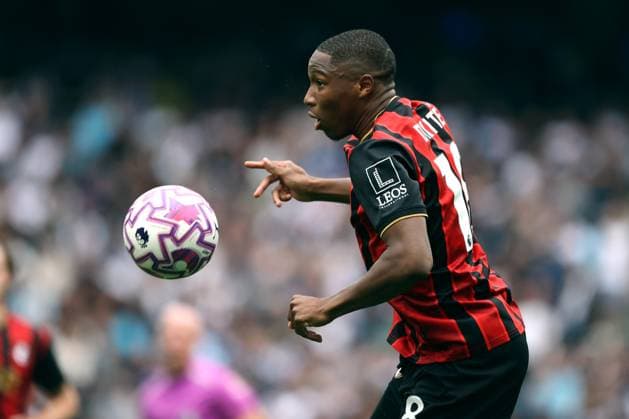 Tottenham Hotspur gegen Bournemouth 30. August 2025 London Premier League Fußball Tottenham Hotspur gegen AFC Bournemouth Bafode Diakite von Bournemouth Foto von Mark Leech London UK  Copyright: xMarkxLeechxOffside