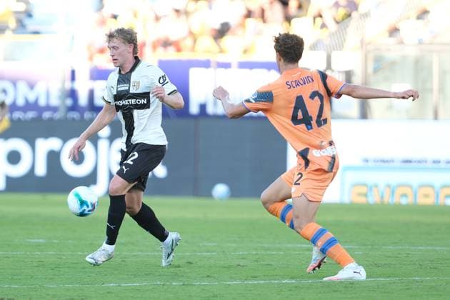 Oliver Sorensen of Parma Calcio 1913 during the soccer match between Parma Calcio 1913 and Atalanta BC 1907, MD2 of Serie A Enilive Italian soccer championship 2025 2026 at Ennio Tardini Stadium on August 30, 2025, Parma, Italy.  Copyright: xRobertoxTommasini IPAxSportx xipa-agency.netx xx IPA_63678643 IPA_Agency_IPA63678643