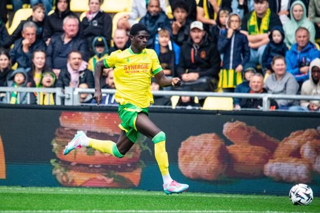 FOOTBALL : FC Nantes vs AJ Auxerre - Ligue 1 - JournÃ e 3 - 30 08 2025 Herba Guirassy (FC NANTES) NantesFrance  Copyright: xBaptistexAutissierx