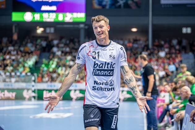 Handball Bundesliga HSG Wetzlar SG Flensburg Handewitt, 30 08 25 Emil Jakobsen SG Flensburg Handewitt, 31 Handball Bundesliga HSG Wetzlar SG Flensburg Handewitt Wetzlar, 30 08 25 Copyright: xBEAUTIFULxSPORTS Roeczeyx