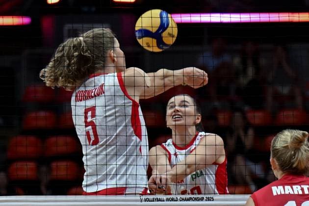 Poland v Belgium - FIVB Women’s World Volleyball Championship BANGKOK, THAILAND - AUGUST 30: Agnieszka Korneluk (5) of Poland in action during the FIVB Women s World Volleyball Championship match between Poland and Belgium at Huamark Indoor Stadium in Bangkok, Thailand on August 30, 2025. Mustafa Hatipoglu Anadolu Banghok Thailand. Editorial use only. Please get in touch for any other usage.  Copyright: x2025xAnadoluxMustafaxHatipoglux
