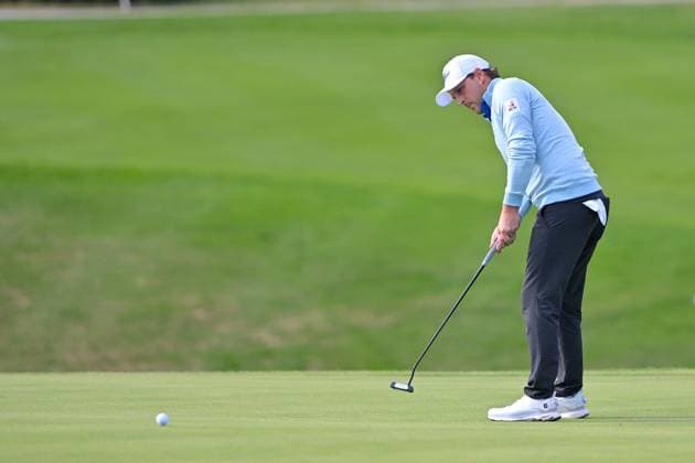 GOLF - Omega European Masters 2025 CRANS MONTANA,SWITZERLAND,30.AUG.25 - GOLF - Omega European Masters, GC Crans-sur-Sierre. Image shows Lukas Nemecz (AUT) .  GEPAxpictures xFredericxDubuis