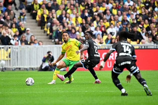 FC Nantes v AJ Auxerre - Ligue 1 McDonald s 2025 2026 98 Kelvin AMIAN (fcn) - 23 Ibrahim OSMAN (aja) during the Ligue 1 McDonald s match between Nantes and Auxerre at Stade de la Beaujoire on August 30, 2025 in Nantes, France. Nantes France  Copyright: xFEPx 776348115