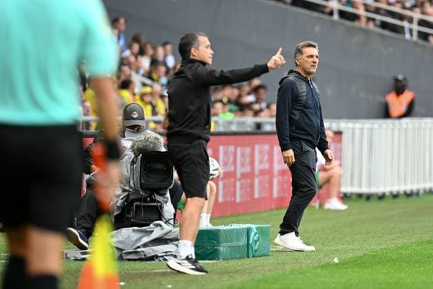 FC Nantes v AJ Auxerre - Ligue 1 McDonald s 2025 2026 Christophe PELISSIER (Entraineur Auxerre AJA) during the Ligue 1 McDonald s match between Nantes and Auxerre at Stade de la Beaujoire on August 30, 2025 in Nantes, France. Nantes France  Copyright: xFEPx 776348115