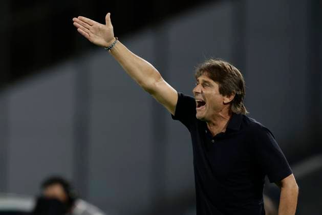 Serie a football match SSC Napoli vs AC Cagliari Coach of SSC Napoli Antonio Conte gesticulate during the Serie A football match between SSC Napoli vs Cagliari at the Diego Armando Maradona Stadium in Naples, southern Italy, on August 30, 2025. _BPH7224 Copyright: xAntonioxBalascox