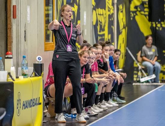 Miriam Hirsch Head Coach, TuS Metzingen GER, Borussia Dortmund vs TuS Metzingen, Handball, ALSCO Womens Bundesliga, Season 2025 2026, 1 Matchday, 30 08 2025 GER, Borussia Dortmund vs TuS Metzingen, Handball, ALSCO Womens Bundesliga, Season 2025 2026, 1 Matchday, 30 08 2025 Dortmund Copyright: xEibner-Pressefoto WolfgangxStummx EP_EER