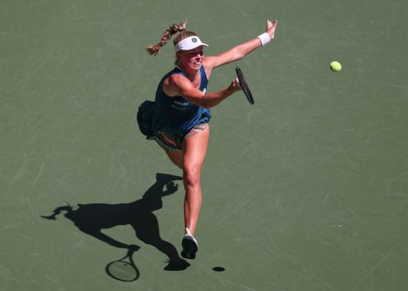 Magdalena Frech, from above, US Open Championships 2023, USTA Billie Jean King National Tennis Center, Flushing Meadows, New York, USA Copyright: xJuergenxHasenkopfx