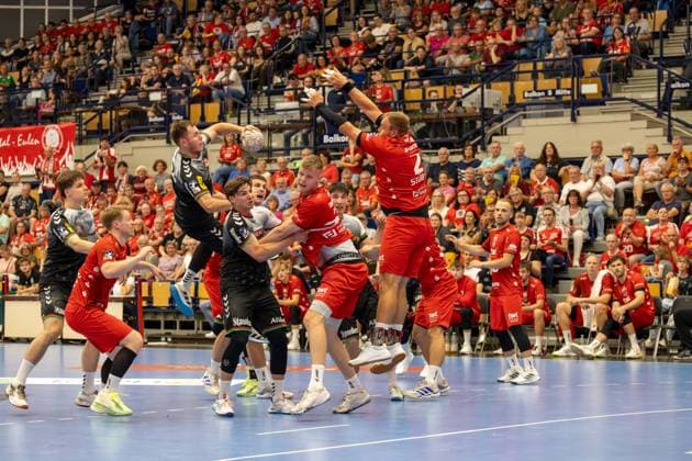 2 HBL Handball Bundesliga , Season 2025 26, 1 Matchday Eulen Ludwigshafen vs. TUSEM Essen Copyright: xUdoxHerrmannx