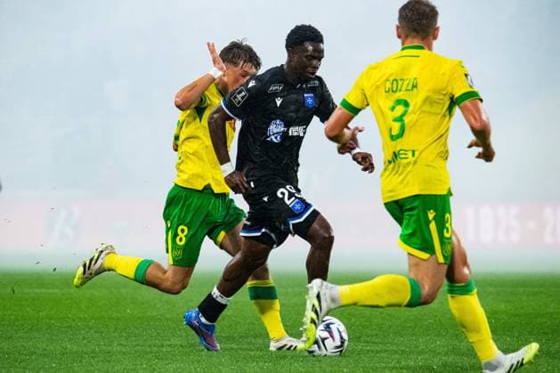 FOOTBALL : FC Nantes vs AJ Auxerre - Ligue 1 - JournÃ e 3 - 30 08 2025 Marvin Senaya (AJ Auxerre) NantesFrance  Copyright: xBaptistexAutissierx