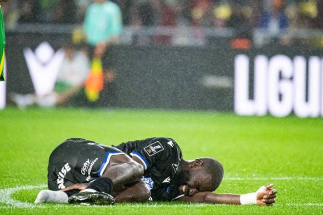 FOOTBALL : FC Nantes vs AJ Auxerre - Ligue 1 - JournÃ e 3 - 30 08 2025 Lassine Sinayoko (AJ Auxerre) NantesFrance  Copyright: xBaptistexAutissierx