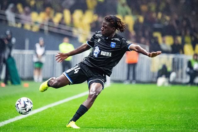 FOOTBALL : FC Nantes vs AJ Auxerre - Ligue 1 - JournÃ e 3 - 30 08 2025 Rudy Matondo (AJ Auxerre) NantesFrance  Copyright: xBaptistexAutissierx