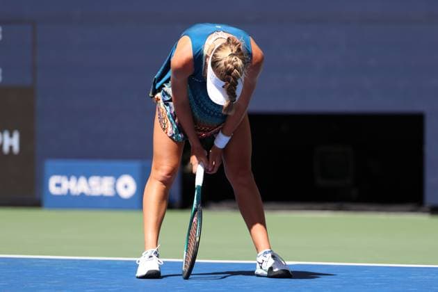 August 30, 2025, New York City, New York, United States: MAGDALENA FRECH of Poland during the match against C. Gauff of USA in the third round of US Open 2025 at the USTA Billie Jean King National Tennis Center. Queens, New York City. Frech lost 3:6, 1:6. New York City United States - ZUMAc278 20250830_zsp_c278_021 Copyright: xMarcinxCholewinskix