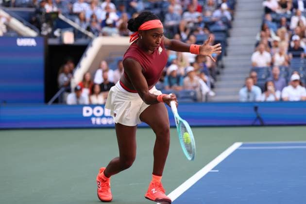 August 30, 2025, New York City, New York, United States: COCO GAUFF of USA during the match against M. Frech in the third round of US Open 2025 at the USTA Billie Jean King National Tennis Center. Queens, New York City. Gauff won 6:3, 6:1. New York City United States - ZUMAc278 20250830_zsp_c278_006 Copyright: xMarcinxCholewinskix