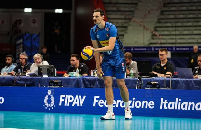 Giannelli Simone (ITA) in action during 2025 FIPAV Cup Men - Italy vs Germany, International volleyball match in Turin, Italy, August 30 2025  Copyright: xSilvanoxMarcoxCesario IPAxSportx xipa-agency.netx xx IPA_63694679 IPA_Agency_IPA63694679