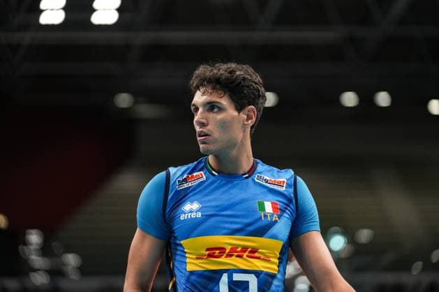 Bottolo Mattia (ITA) in action during 2025 FIPAV Cup Men - Italy vs Germany, International volleyball match in Turin, Italy, August 30 2025  Copyright: xSilvanoxMarcoxCesario IPAxSportx xipa-agency.netx xx IPA_63694709 IPA_Agency_IPA63694709