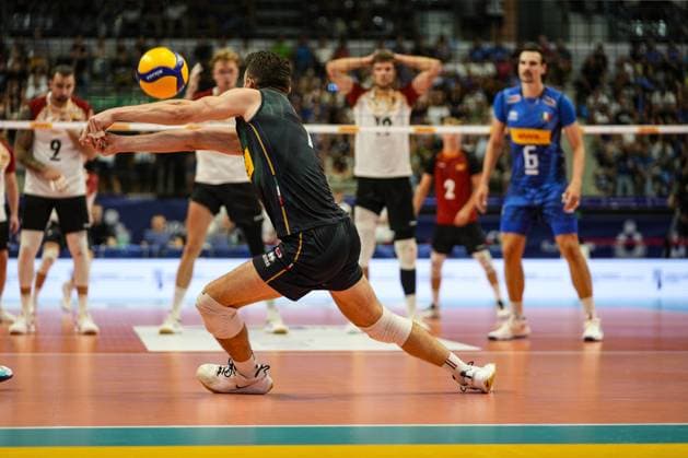 Balaso Fabio (ITA) in action during 2025 FIPAV Cup Men - Italy vs Germany, International volleyball match in Turin, Italy, August 30 2025  Copyright: xSilvanoxMarcoxCesario IPAxSportx xipa-agency.netx xx IPA_63694712 IPA_Agency_IPA63694712