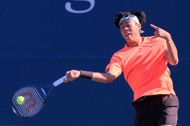 August 30, 2025, Flushing Meadows, New York, USA: Coleman Wong hits a forehand return during a match against Andrey Rublev on Day 7 of the 2025 US Open at USTA Billie Jean King National Tennis Center on Saturday August 30, 2025 in the Flushing neighborhood of the Queens borough of New York City. JAVIER ROJAS PI Flushing Meadows USA - ZUMAp124 20250830_zaa_p124_088 Copyright: xJavierxRojasx