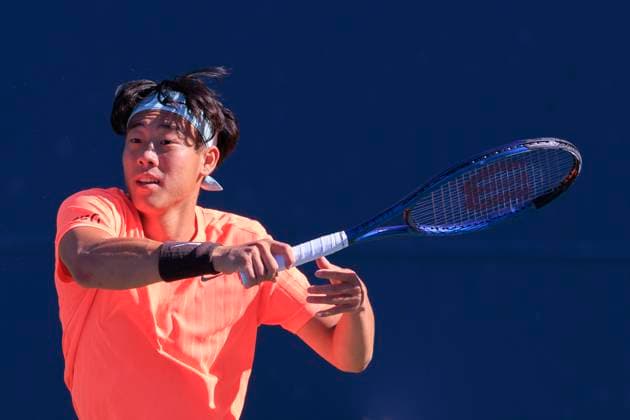 August 30, 2025, Flushing Meadows, New York, USA: Coleman Wong hits a forehand return during a match against Andrey Rublev on Day 7 of the 2025 US Open at USTA Billie Jean King National Tennis Center on Saturday August 30, 2025 in the Flushing neighborhood of the Queens borough of New York City. JAVIER ROJAS PI Flushing Meadows USA - ZUMAp124 20250830_zaa_p124_091 Copyright: xJavierxRojasx