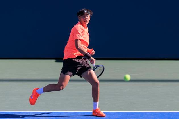 August 30, 2025, Flushing Meadows, New York, USA: Coleman Wong hits a forehand return during a match against Andrey Rublev on Day 7 of the 2025 US Open at USTA Billie Jean King National Tennis Center on Saturday August 30, 2025 in the Flushing neighborhood of the Queens borough of New York City. JAVIER ROJAS PI Flushing Meadows USA - ZUMAp124 20250830_zaa_p124_075 Copyright: xJavierxRojasx