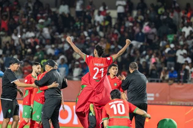 Morocco v Madagascar - African Nations Championship NAIROBI, KENYA - AUGUST 30: Players of Morocco celebrate their victory at the end of the African Nations Championship final match between Madagascar and Morocco at Kasarani stadium in Nairobi, capital of Kenya, on August 30, 2025. Edwin Ndeke Anadolu Nairobi Kenya. Editorial use only. Please get in touch for any other usage.  Copyright: x2025xAnadoluxEdwinxNdekex