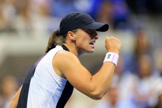 August 30, 2025, Flushing Meadows, New York, USA: Iga Swiatek during a match against Anna Kalinskaya on Day 7 of the 2025 US Open at USTA Billie Jean King National Tennis Center on Saturday August 30, 2025 in the Flushing neighborhood of the Queens borough of New York City. JAVIER ROJAS PI Flushing Meadows USA - ZUMAp124 20250830_zaa_p124_130 Copyright: xJavierxRojasx