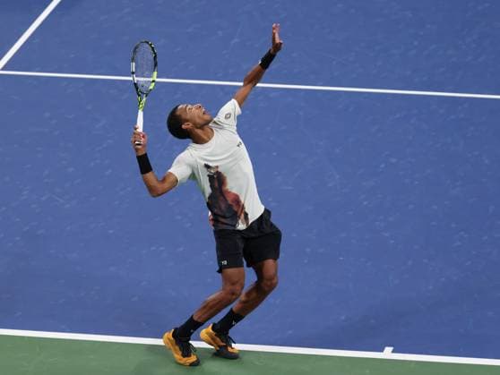 Felix Auger Aliassime CAN , US Open Championships 2023, USTA Billie Jean King National Tennis Center, Flushing Meadows, New York, USA Copyright: xJuergenxHasenkopfx