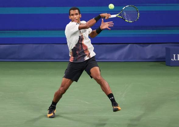 Felix Auger Aliassime CAN , US Open Championships 2023, USTA Billie Jean King National Tennis Center, Flushing Meadows, New York, USA Copyright: xJuergenxHasenkopfx