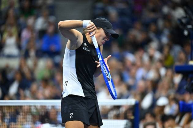 US Open - Third Round Iga Swiatek (POL) during her third round match at the 2025 US Open at Billie Jean National Tennis Center in New York City, NY, USA, on August 30, 2025. Photo by Corinne Dubreuil ABACAPRESS.COM New York City United States  Copyright: xDubreuilxCorinne ABACAx
