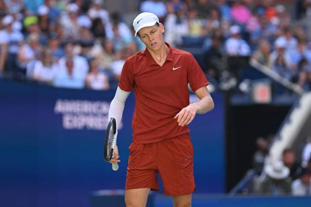US Open - Third Round Jannik Sinner (ITA) during his third match at the 2025 US Open at Billie Jean National Tennis Center in New York City, NY, USA, on August 30, 2025. Photo by Corinne Dubreuil ABACAPRESS.COM New York City United States  Copyright: xDubreuilxCorinne ABACAx