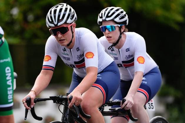 2025 UCI Para-cycling Road World Championships Picture by Olly Hassell SWpix.com - 31 08 2025 - Cycling - 2025 UCI Para-cycling Road World Championships - Ronse, Flanders, Belgium - Women B Road Race - Sophie Unwin piloted by Jenny Holl (Great Britain) Copyright: x xSWpix.comx(t axPhotographyxHubxLtd)xOllyxHassell SWpix.comx SWP-3069-1491